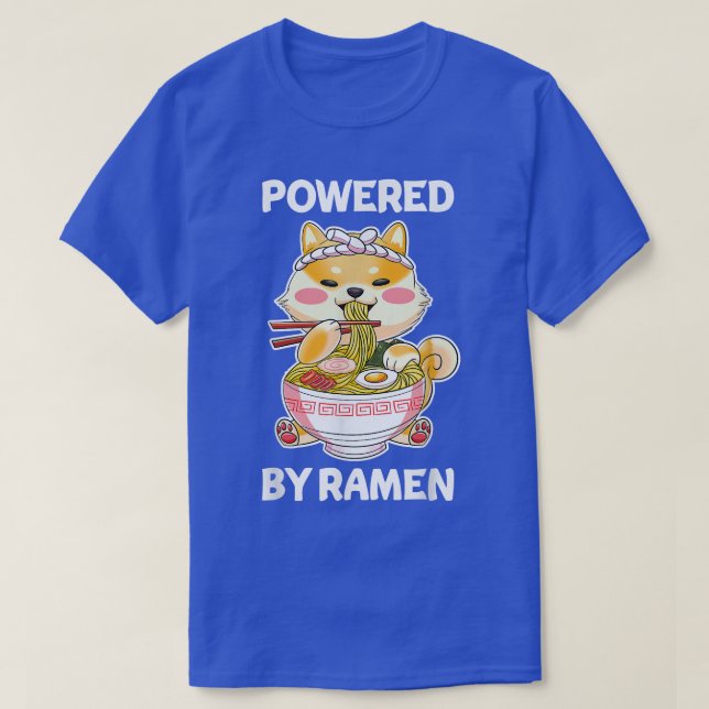 Camiseta Kawaii Corgi Ramen Cute Puppy Japonês Manga Anime (Frente do Design)
