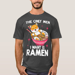 Camiseta Kawaii Corgi Ramen Cute Puppy Japonês Manga Anime