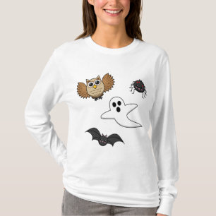 Camiseta Kawaii Creatures Noturnas Cerrantes