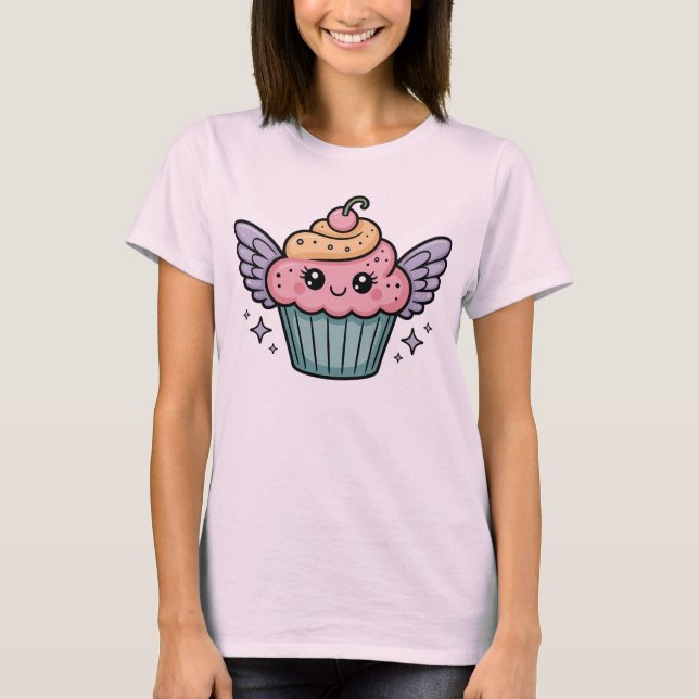 Camiseta  Kawaii Cupcake (Frente)