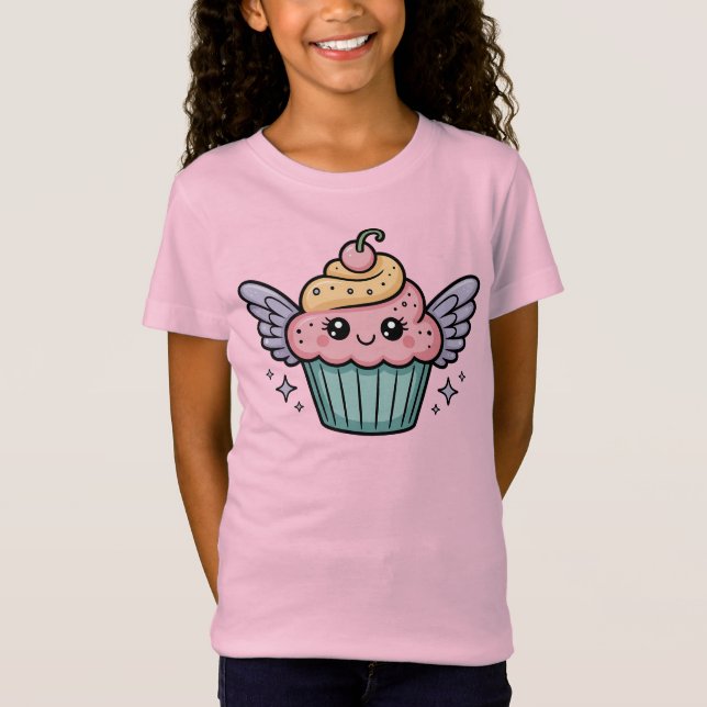 Camiseta  Kawaii Cupcake Kids (Frente)