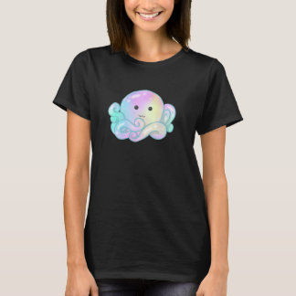 Camiseta Kawaii Cute Aesthetic Happy Pastel Galaxy Octopus
