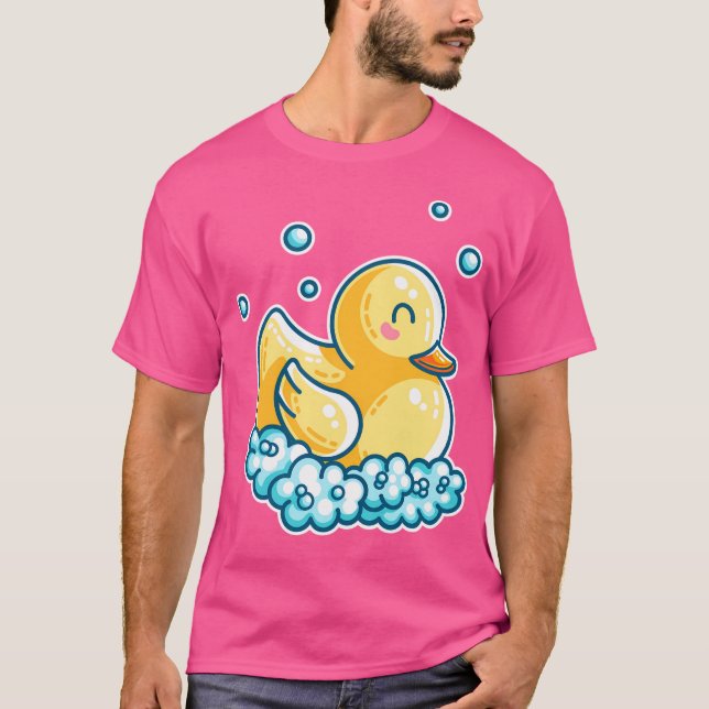 Camiseta Kawaii Cute Bath Rubber Duck (Frente)
