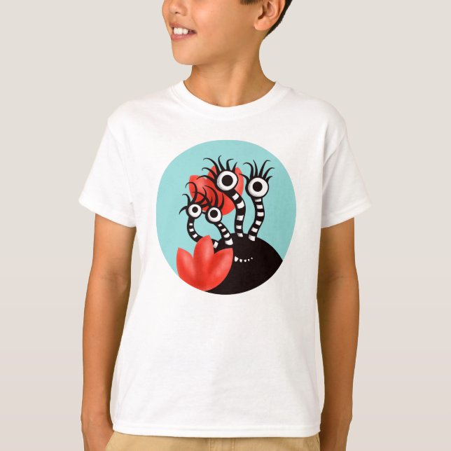 Camiseta Kawaii Cute Monster Kids (Frente)