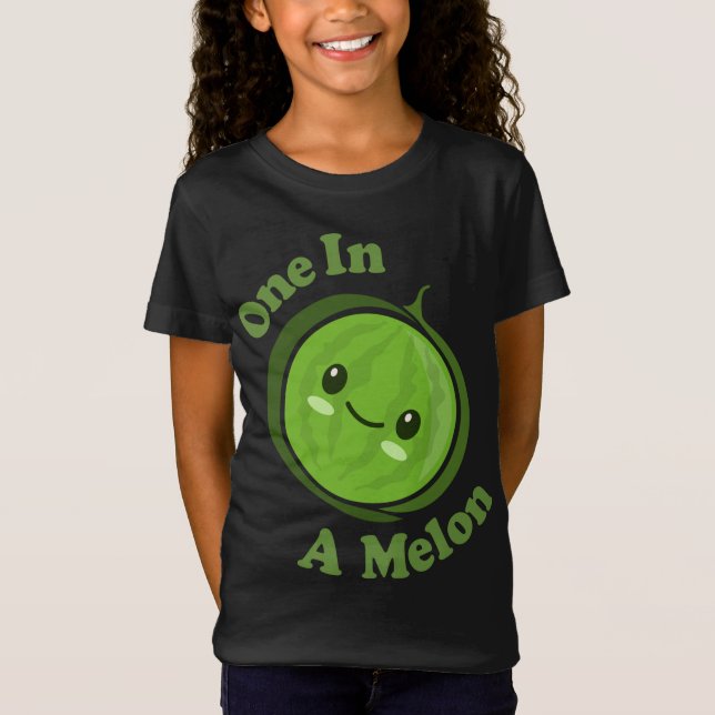 Camiseta Kawaii Cute Watermelon One Em Uma Fruta Engraçada  (Frente)