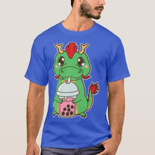 Camiseta Kawaii Cute Zodiac Boba Dragon Strawberry Bubble M