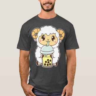 Camiseta Kawaii Cute Zodiac Boba Goat Banana Bubble Pearl M