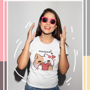 Camiseta Kawaii Cutie Cat