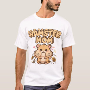Camiseta Kawaii de Mãe de Hamster