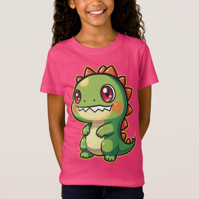 Camiseta Kawaii Dinosaur (Frente)