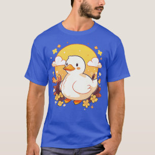 Camiseta Kawaii Duck Oferece Meninas Mulheres Engraçadas Du