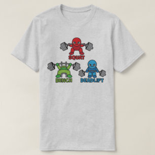 Camiseta Kawaii em Potência - Quadrado, Imprensa em Banco, 