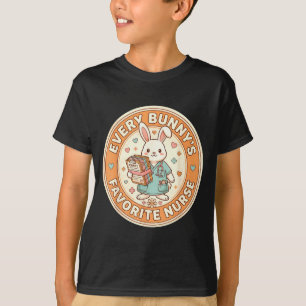 Camiseta Kawaii enfermeira favorita de todos os coelhinhos 