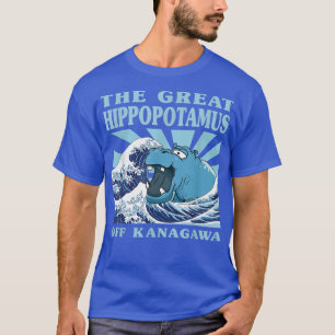 Camiseta Kawaii, Excelente japonês Wave Excelente Hippo Cut