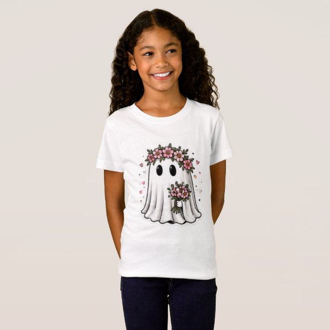 Camiseta Kawaii Fantasma (Frente Completa)