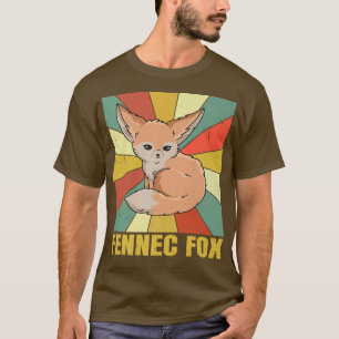 Camiseta Kawaii Fennec Fo Design para um ventoinha Fennec F
