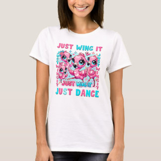 Camiseta Kawaii Flamingo Fashion! 🦩