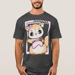 Camiseta Kawaii Fo Joga Um Jogo Fofo Para Jogadores De Comp