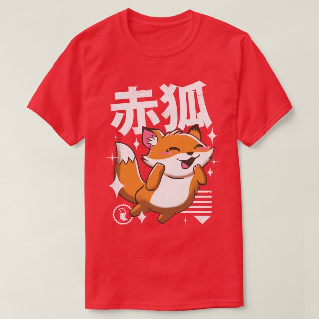 Camiseta Kawaii Fox (Frente do Design)