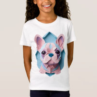 Kawaii French Bulldog Pastel Paper Cutando Arte
