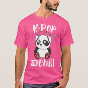 Camiseta Kawaii Gi - Pop E Adolescentes Panda Kpop Citação