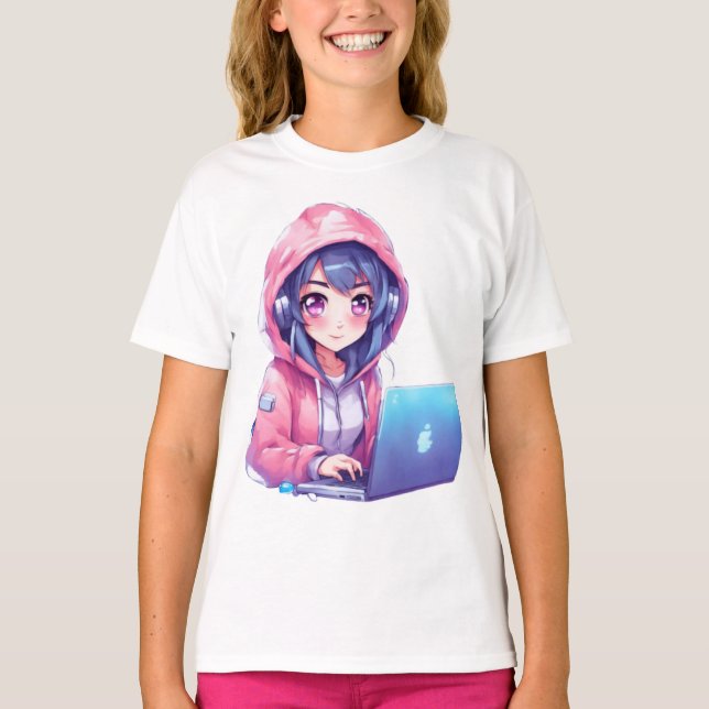 Camiseta Kawaii Girl (Frente)