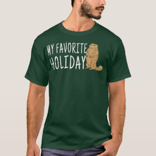 Camiseta Kawaii Groundhog Rodent Favorite Holiday Happy Gro
