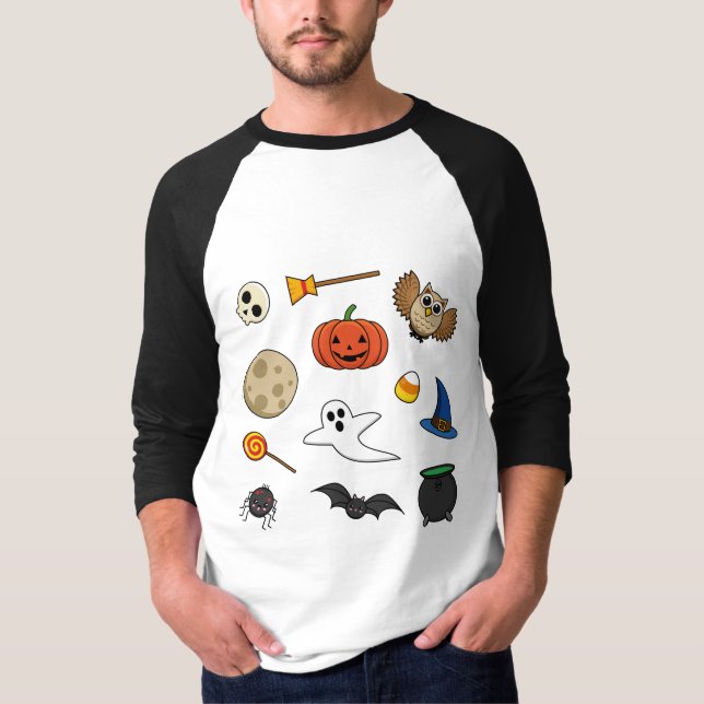 Camiseta Kawaii Halloween Pack (Frente)