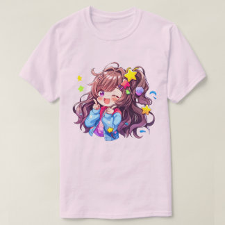 Camiseta Kawaii Happy Loli Star Girl