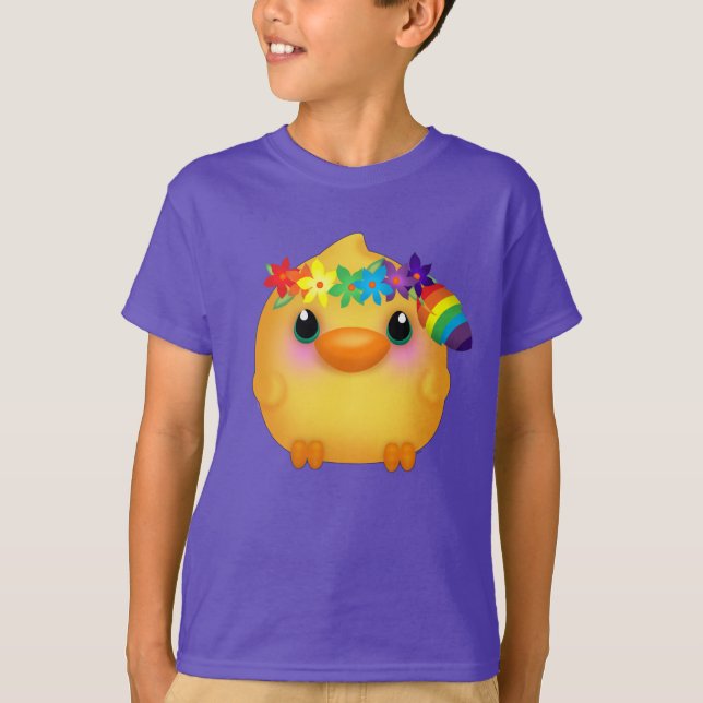 Camiseta Kawaii Hippy Pintinho (Frente)