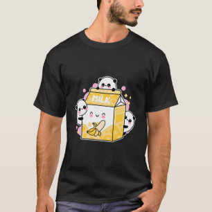 Camiseta Kawaii Hoodie Cute Panda Bear Banana — Carrinho de
