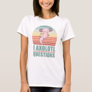 Camiseta Kawaii I Axolotl questiona Engraçado Dom Sunset Mã