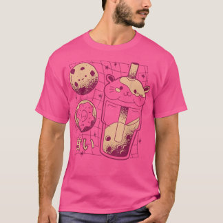 Camiseta Kawaii Japanese Boba Tea Guinea Pig Donut Cookie G