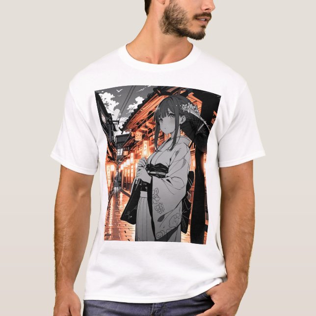 Camiseta KAWAII Japanese Girl T-shirt (Frente)