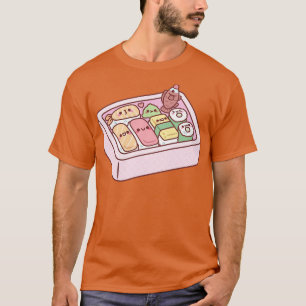 Camiseta Kawaii Japonês Bento Box Sushi