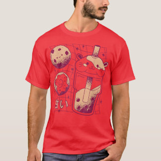 Camiseta Kawaii Japonês Boba Tea Guiné Rosquinha Cookie G