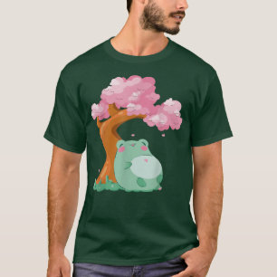 Camiseta Kawaii Japonês Cereja Blossom Árvore Sakura Cute F