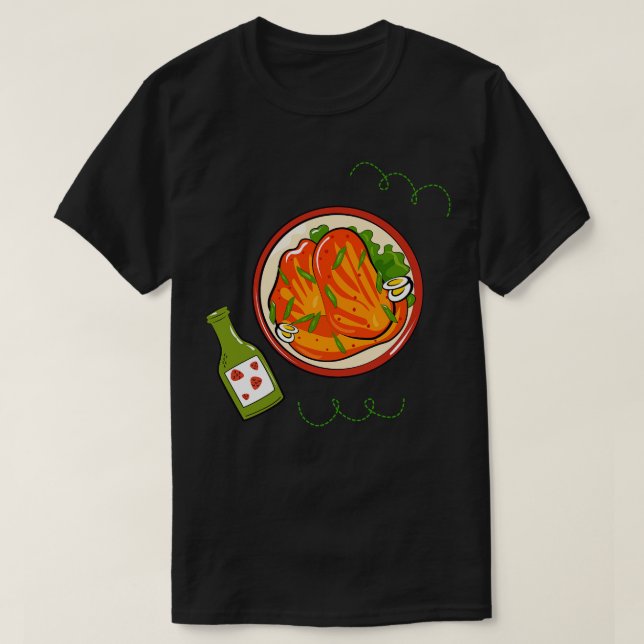 Camiseta Kawaii Kimchi (Frente do Design)