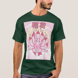 Camiseta Kawaii Kitsune Inari Do Japonês Aestético Nine Ta