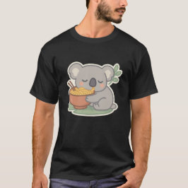Camiseta Kawaii Koala Hugging Ramen Bowl - Cute Aussie