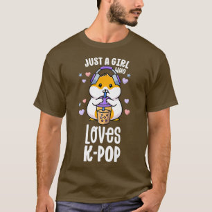 Camiseta Kawaii KPop Hamster Oferece Presentes De Pop Para 