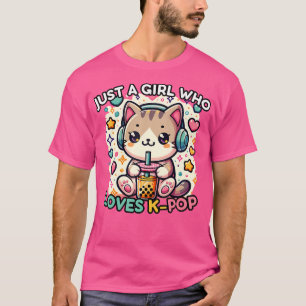 Camiseta Kawaii Kpop Kitten Bubb Pop