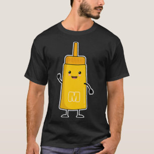 Camiseta Kawaii Mustard BFF ou Casais para Halloween ou Val