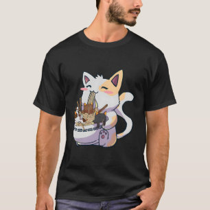Camiseta Kawaii Neko Cat Ra Bowl Anime Japonês