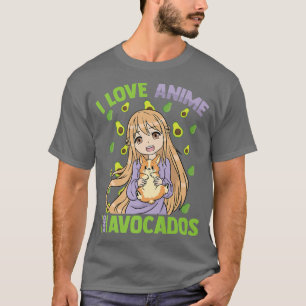 Camiseta Kawaii Otaku GirlI Ama Anime E AvocadosBonito