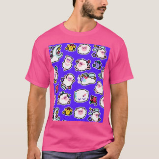 Camiseta Kawaii Ovino, Criança, Bela