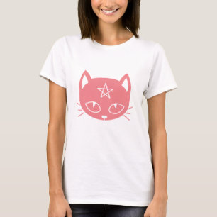 Camiseta Kawaii Pagan Cat T-Shirt Rosa
