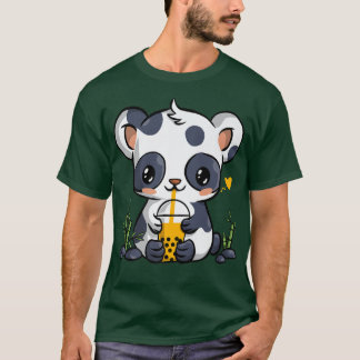 Camiseta Kawaii Panda Boba Bubble Tea Drinker Anime Gift Gi