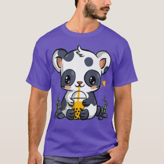 Camiseta Kawaii Panda Boba Bubble Tea Drinker Anime Gift Gi
