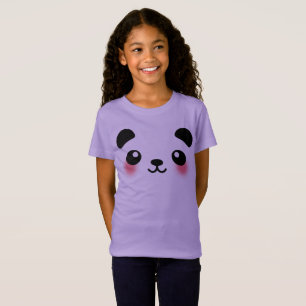 Camiseta Kawaii Panda Face